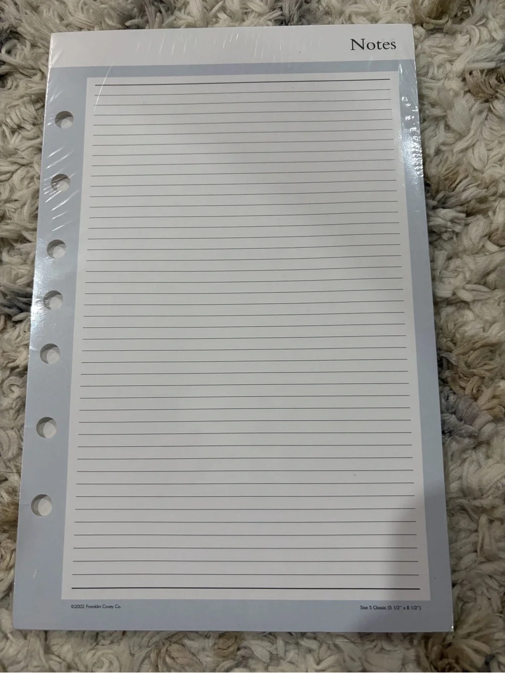 365 by Franklin Cove line notepad size 5*